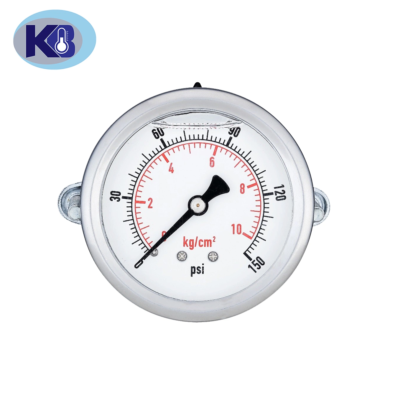 Stainless Steel Manometer Pressure Gauge En837-1 with 4 Inches Dial