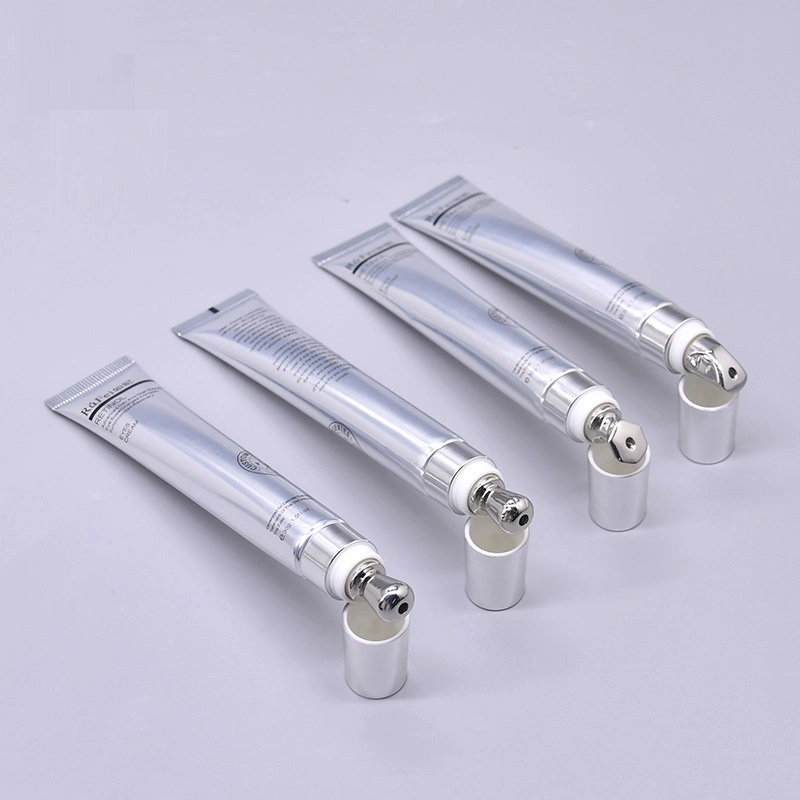 Multi-Effect Eye Cream Lip Balm Packaging Plastic Tube with Zinc Alloy