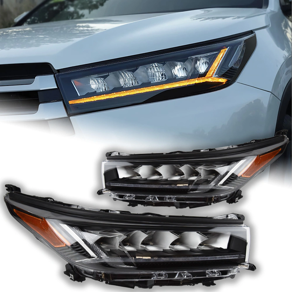 New Style 2018-2021 Year for Highlander Full LED with Moving Turning Signal Front Lamps