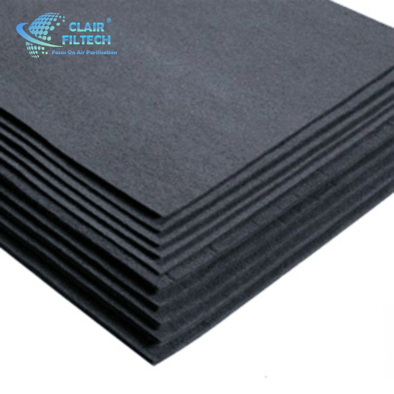 High quality/High cost performance  Activated Carbon Synthetic Filber Media Felt/Activated Carbon Filter Media Roll for Formaldehyde Adsorption