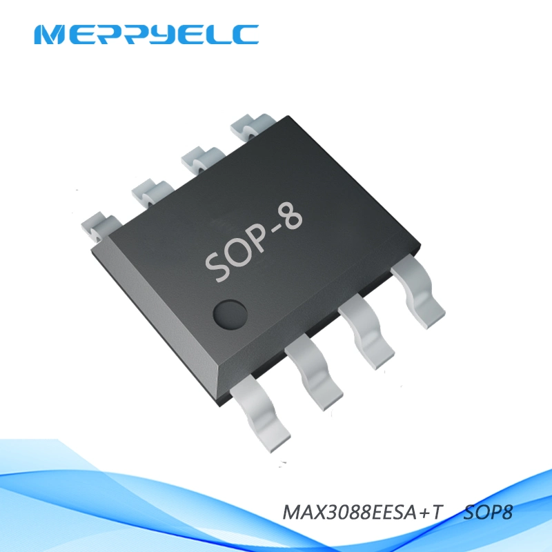 IC Integrated Circuit maxim integrated MAX3088EESA+T SO-8 &plusmn;15kVESD-Protected,Fail-Safe,High-Speed (10Mbps),Slew-Rate-Limited RS-485/RS-422 Transceivers