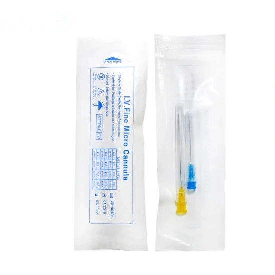 Quickly Shipping Sterile Disposable Medical Micro Cannula with 22g 27g 50mm Needle