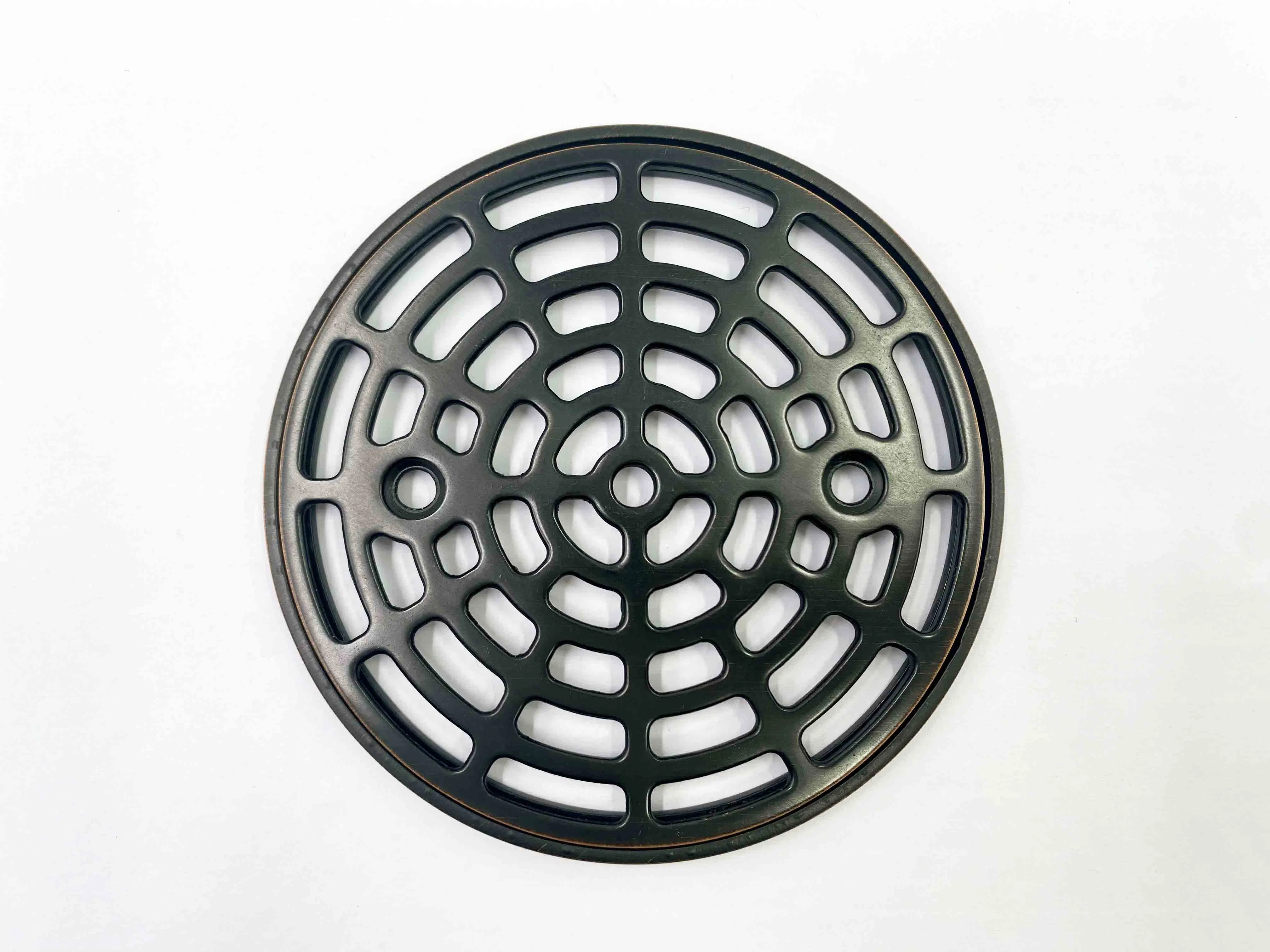 Zinc Alloy PVD Surface 4 Inch Shower Drain