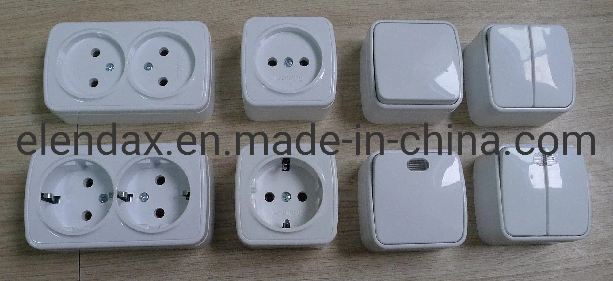 German Standard Wall Mounted Wall Socket Without Earth