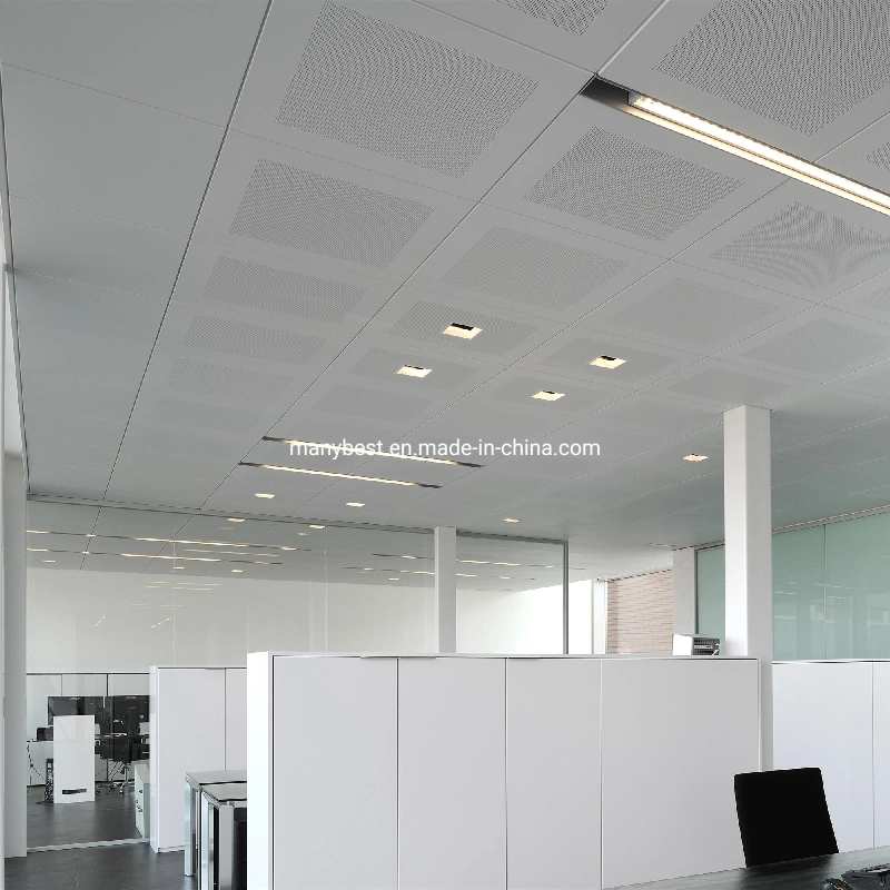 Modern Office Decorative 600*1200 Rectangular Perforated Aluminum False Metal Ceiling