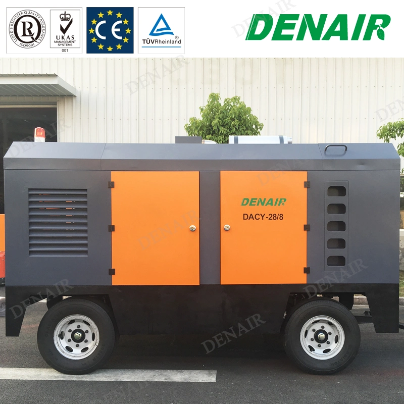 Diesel Mobile Air Cooled Screw Type Movable Portable Air Compressor Unit