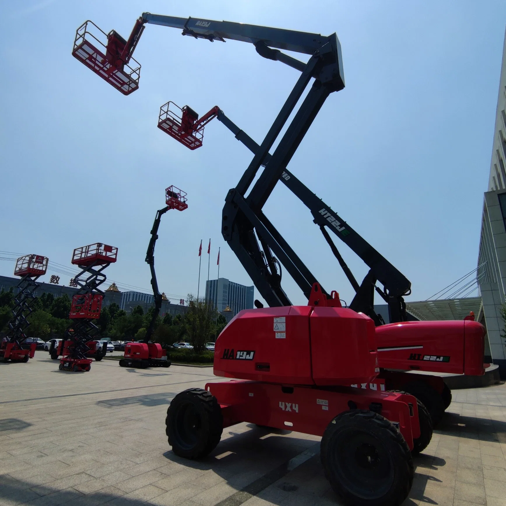 Hered Ha19j 19 Meters Diesel Power Engine Articulating Boom Lift