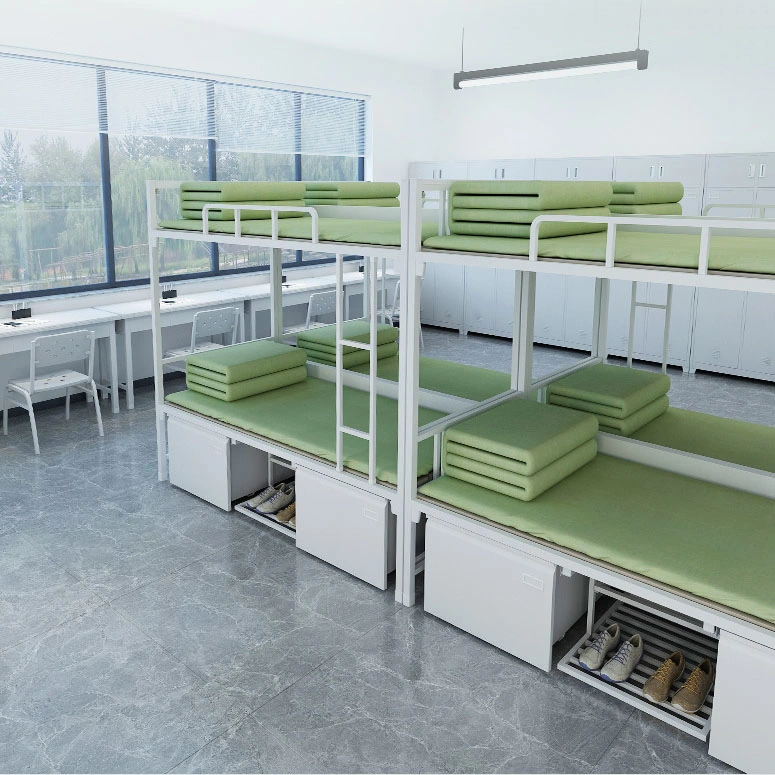 Manufacturers Dormitory Single Bed Steel Bunk Bed System School Cadres House Iron Frame Bed