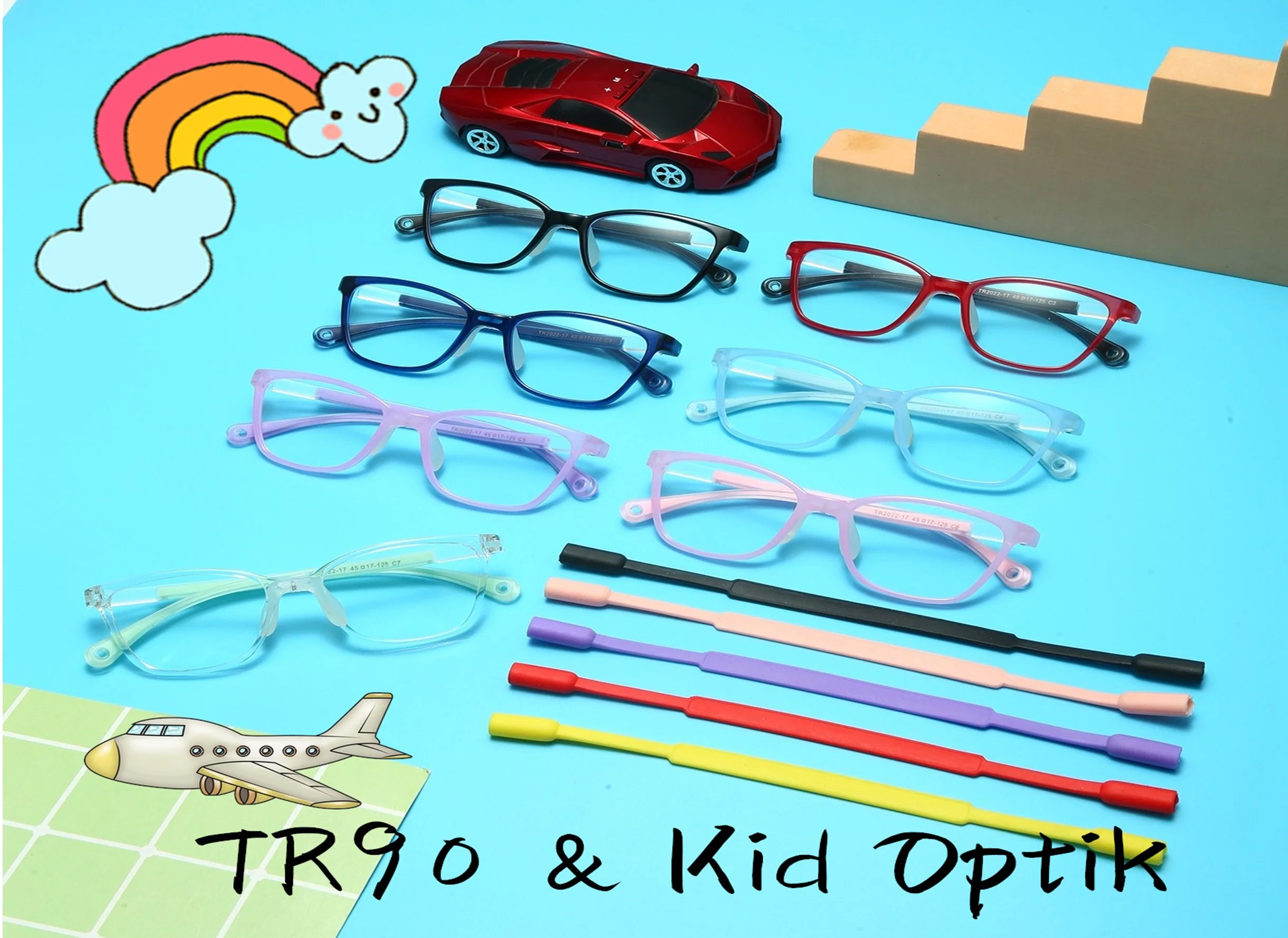 New Fashion Kid Glasses Flat Glasses for Boys and Girls Full Frame Lightweight Computer Goggles