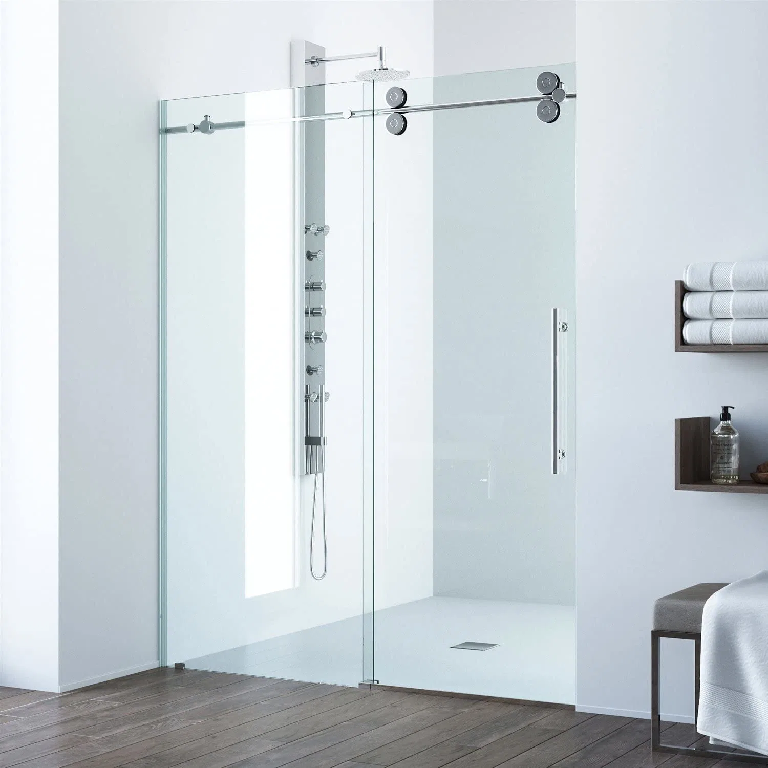 Privacy Protection Tempered Frosted Glass for Shower Room Door