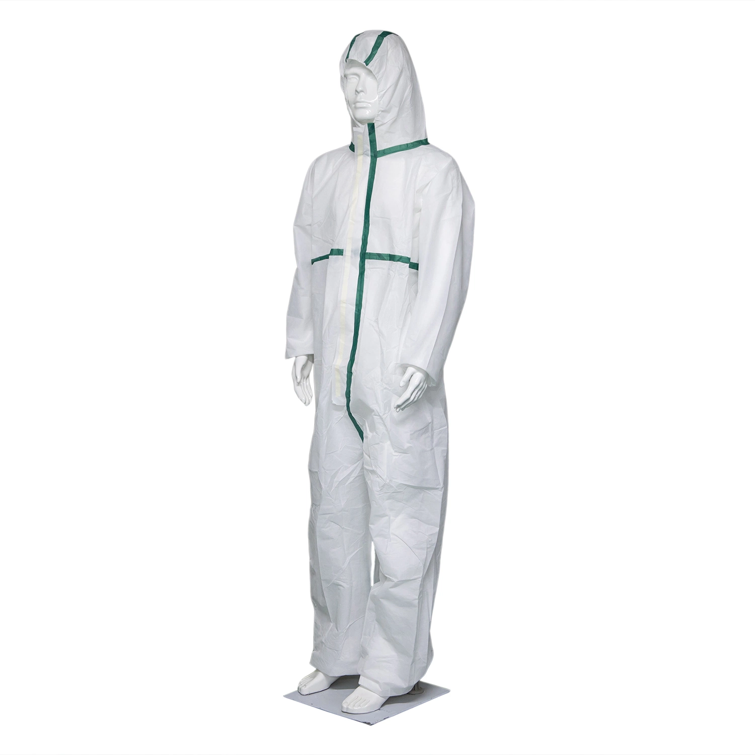 Disposable Protective Type 4/5/6 Microporous Coverall with Reflective Tape