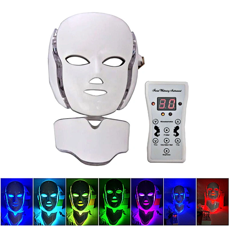 7 Colors PDT LED Face Neck Mask for Skin Rejuvenation