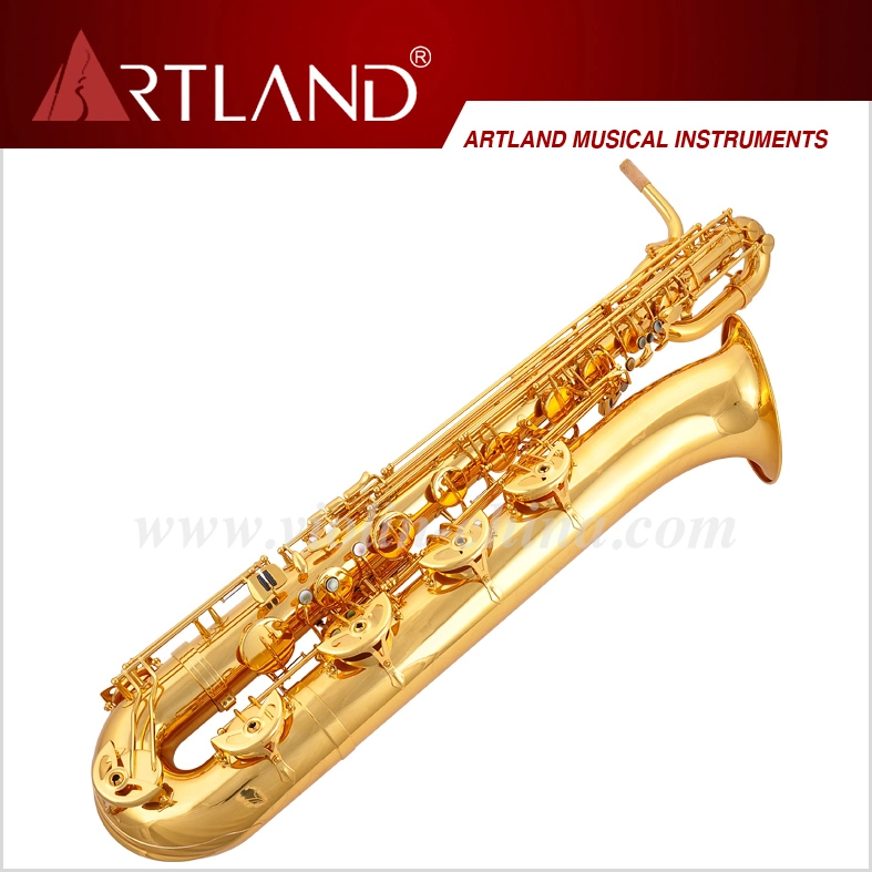 Eb Key Golden Lacquer Finish Professional Baritone Saxophone (ABS5506)