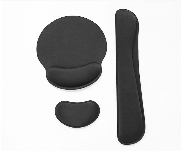 Tapis de souris écologique imperméable pour ordinateur portable, ordinateur de bureau avec repose-poignet en mousse à mémoire pour clavier et souris ergonomiques.