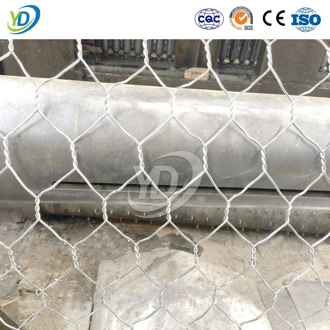 Yeeda PVC Coated Wire Mesh 1 4 Inch Manufacturing China 1.8mm-4.5mm Diameter Stainless Steel Hex Mesh Used for Gabion 100 X 50