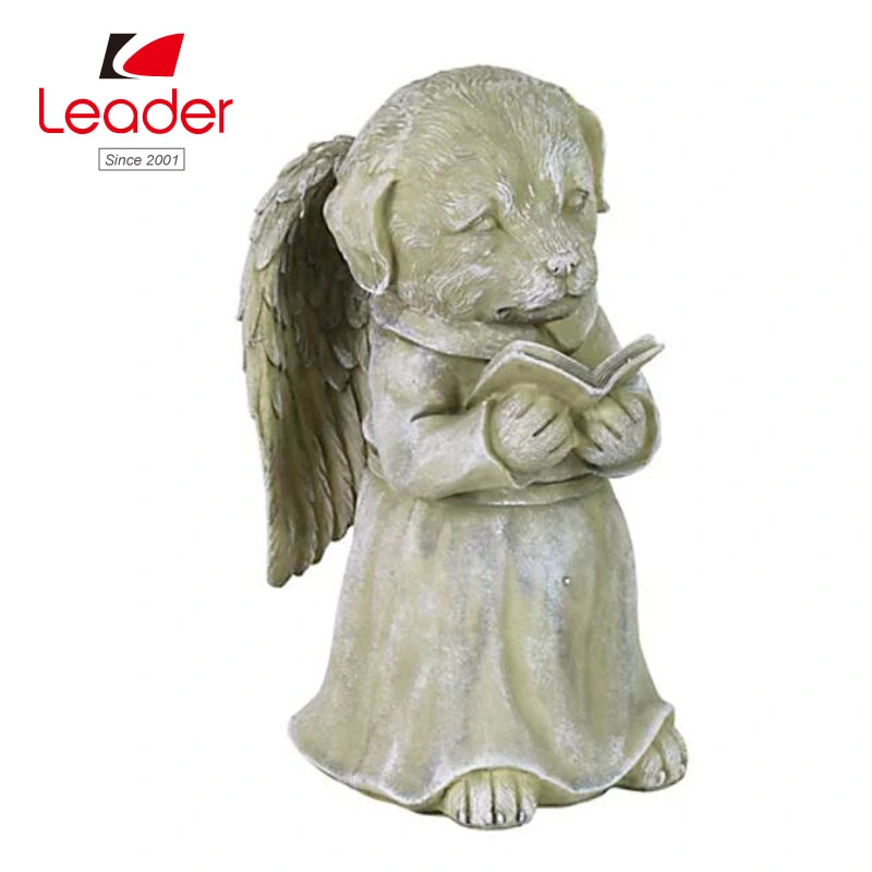 Polyresin Garden Figurine Cat Angel Garden Statue