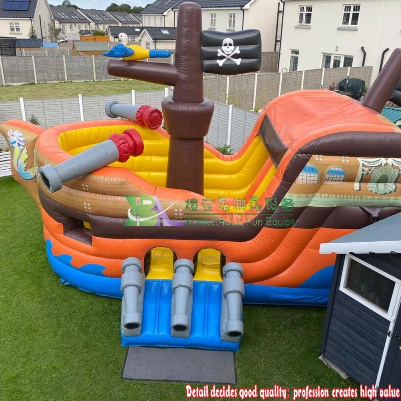 Pirate Combo Inflatable Bouncy Bouncer Party Outdoor Pirate Ship Inflatable Combo Bouncy Castle Slide