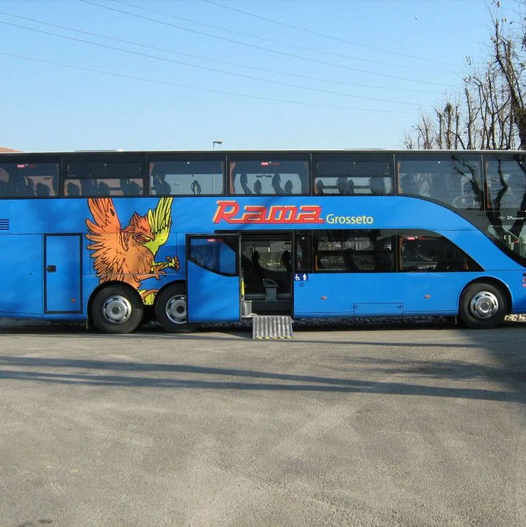 Manual Aluminum Wheelchair Loading Ramp for Wheelchair to Get Into Bus