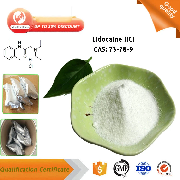 Factory Supply Pharmaceutical Chemical Raw Lidocaine HCl Powder CAS 73-78-9 Lidocaine Hydrochloride