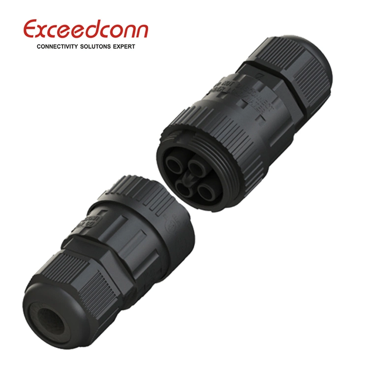 Resistente al agua IP68 Cable hembra de 4 polos Conector del cable PCB Circular Terminal