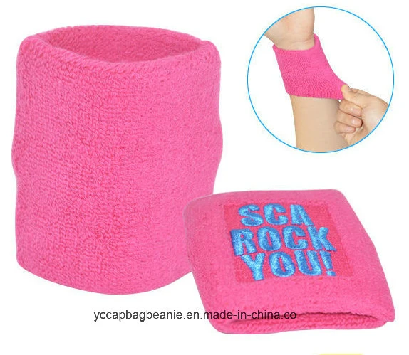 Custom Made Soft Zipper Sweatband Sports Wristband