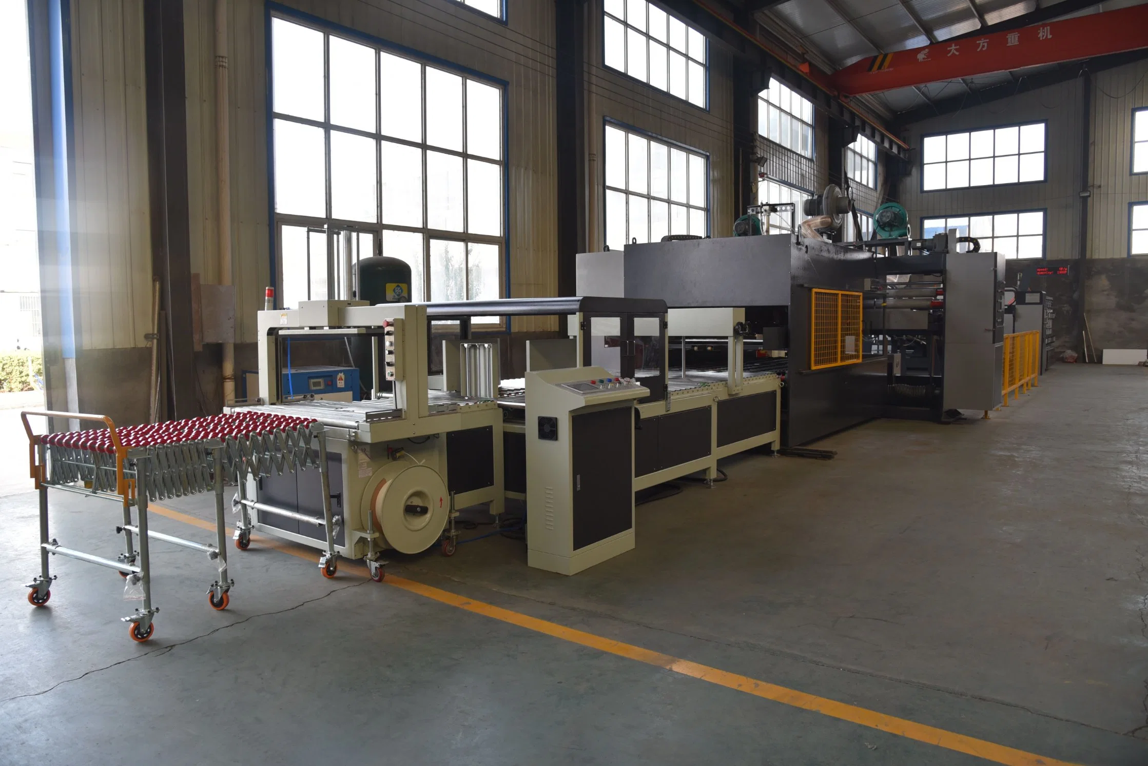 Sample Customization Professional Durable Serious Printing Rotary Die Cutting Machinery Gluing Strapping Inline Machine