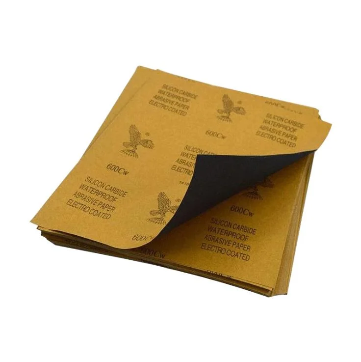 Free Sample 400 600 800 Grit Sandpaper Water/Dry Abrasive Sand Papers