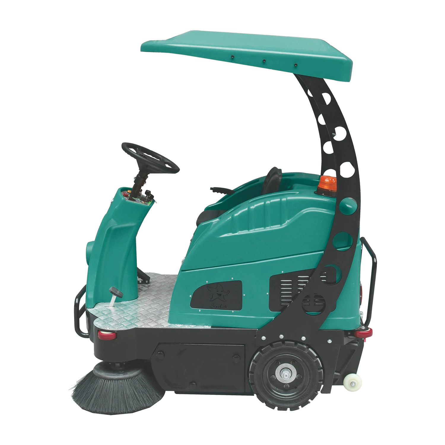 Industrial Floor Cleaning Machine Sit on Street Sweeper Vehicle for Outdoor Use