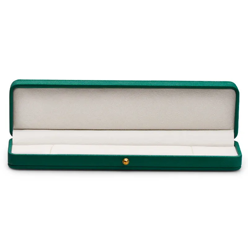 Emerald Green PU Leather Button Snap Jewelry Packaging Gift Box Ndmwr-94