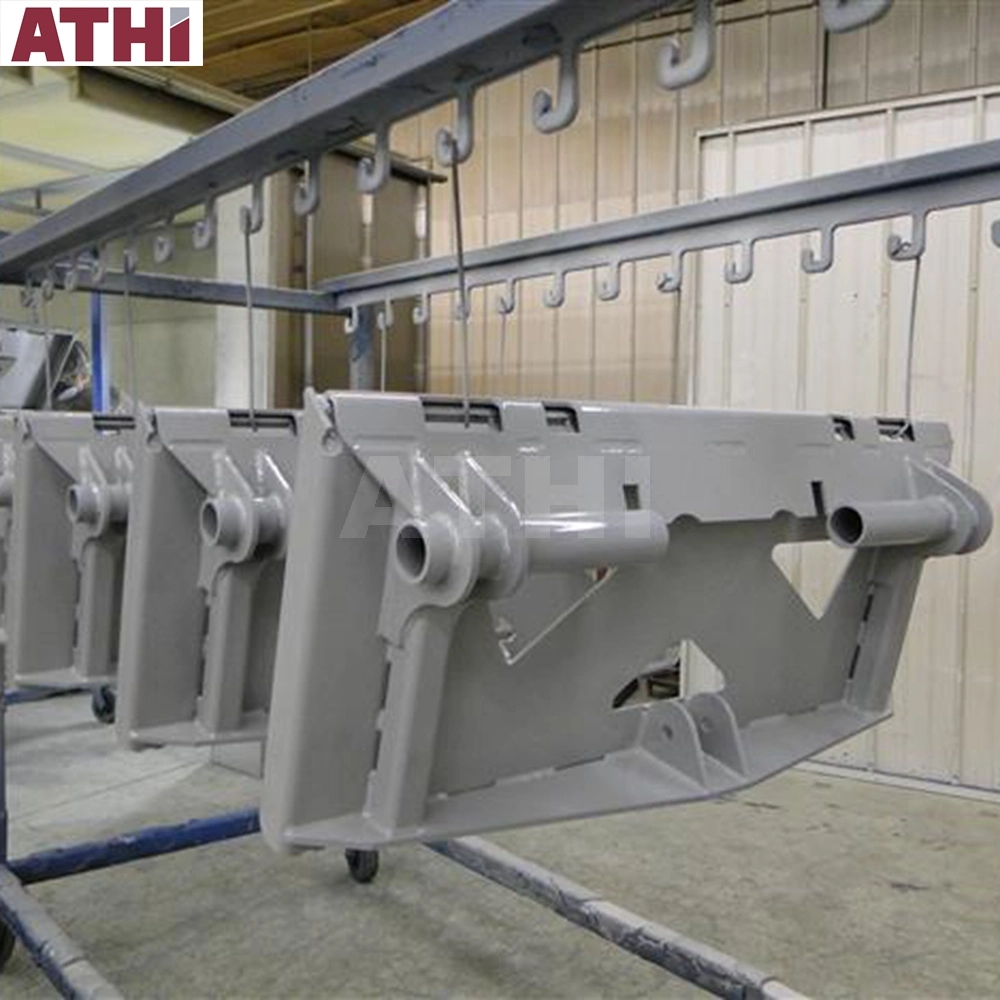 Athi Pass Through Hook Type Shot Blasting Machine with Painting Line