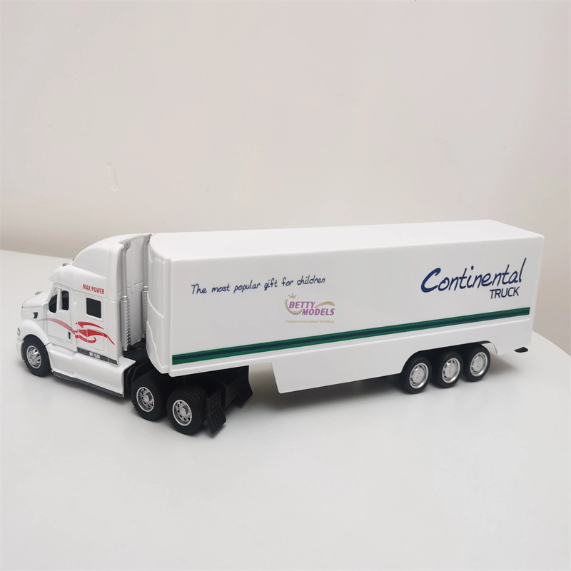 2024 Plastic Container Truck Scale Model Toy with Custom Paint and Logo