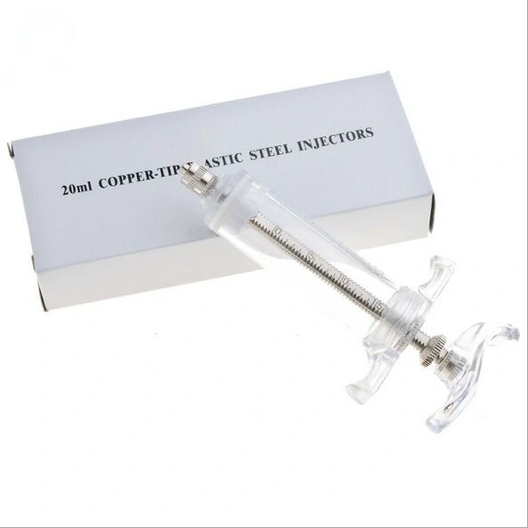 20ml Plastic Steel Veterinary Vaccine Injector Animal Vaccination Injection Syringe for Animal