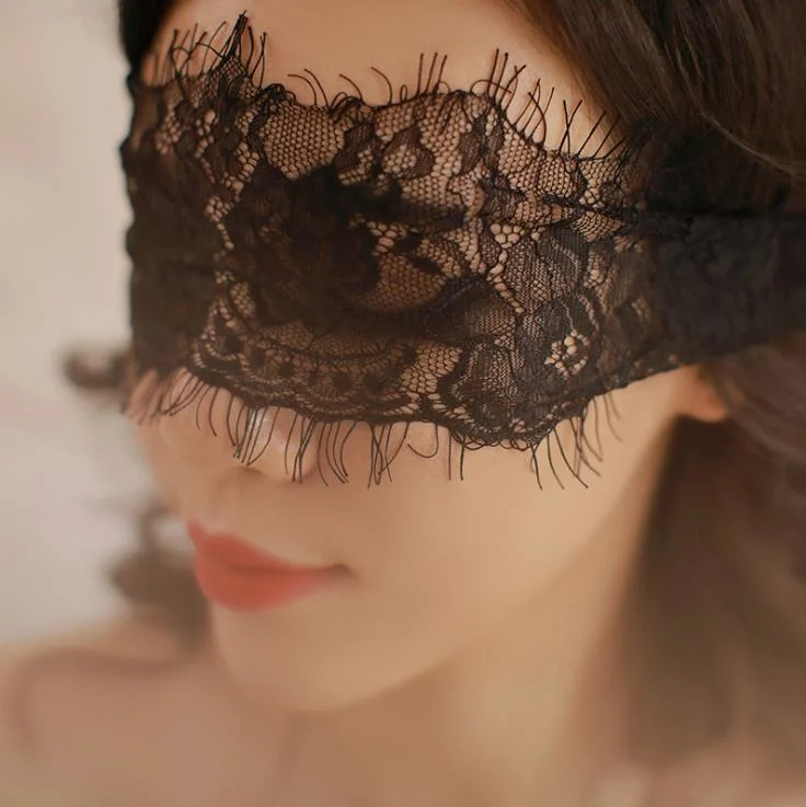 Sexy Lingerie Accessories Black Sexy Lace Blindfold