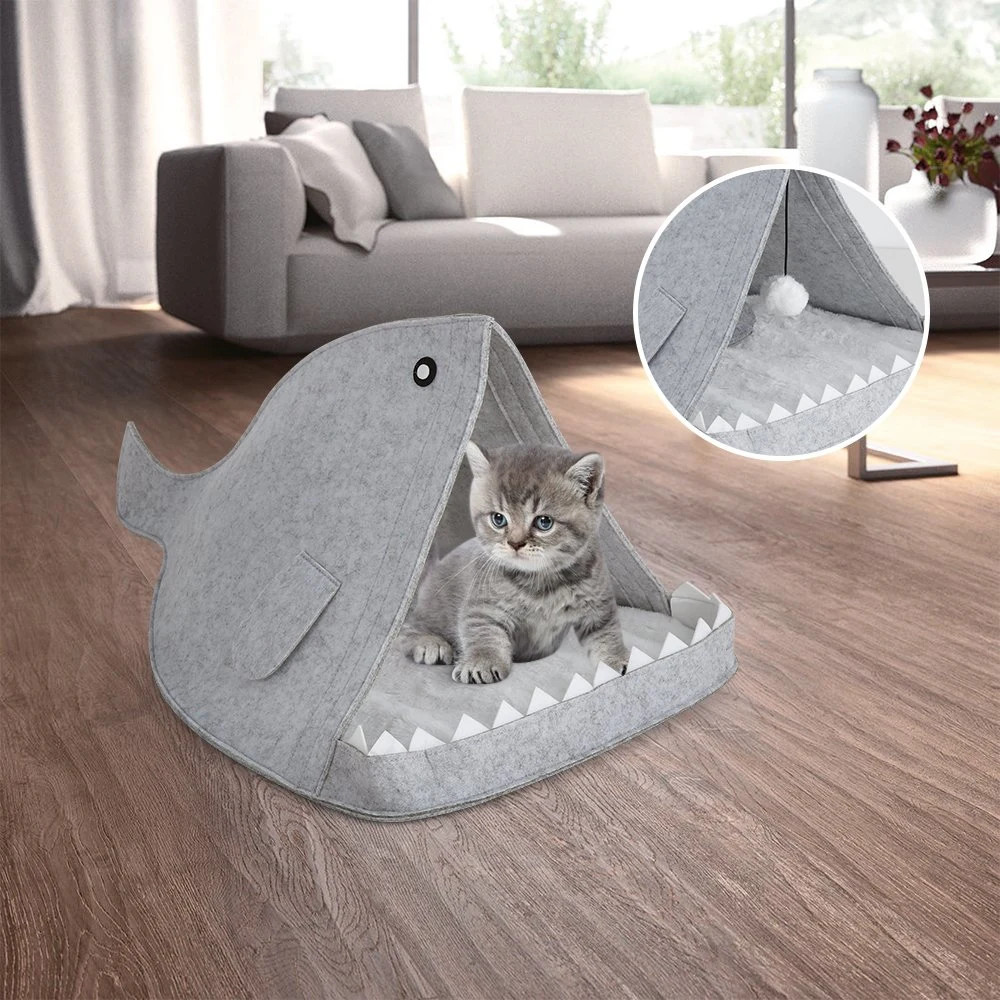 Wholesale/Supplier New Design Factory Direct Polyester Felt Pet Bed, Pet Dog and Cat Proof House