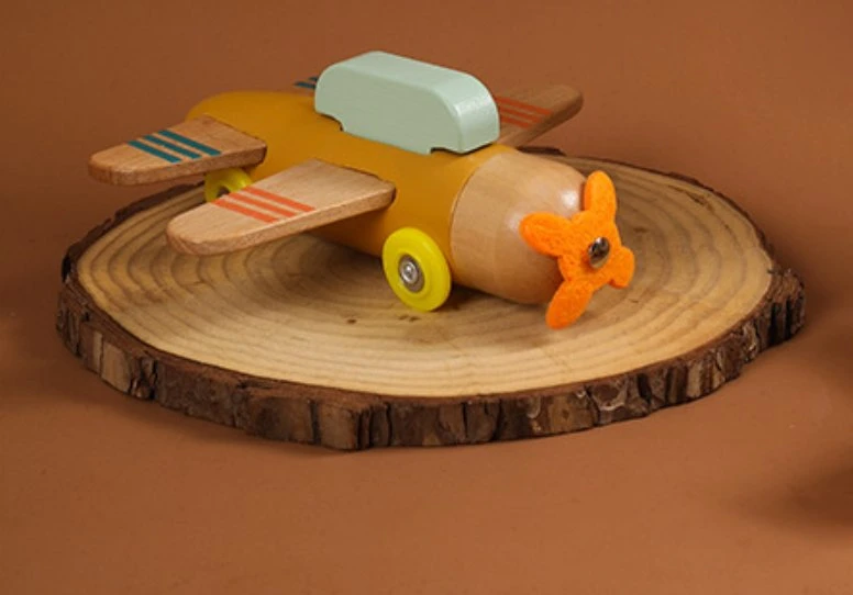 Creative Children's Small Plane Wooden Intellectual Toy