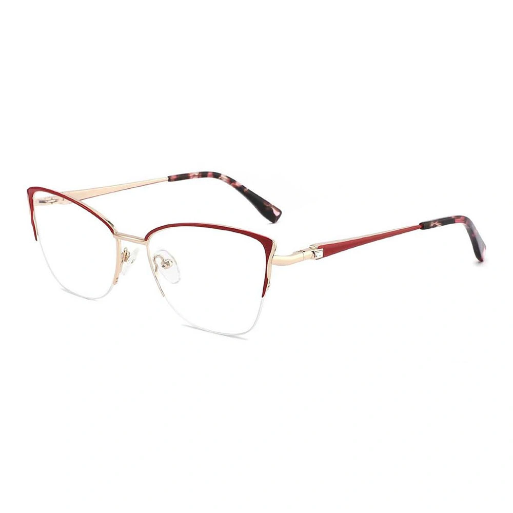 Gd Cat Eye Europe Design Femmes Montures de Lunettes en Métal Lunettes Optiques