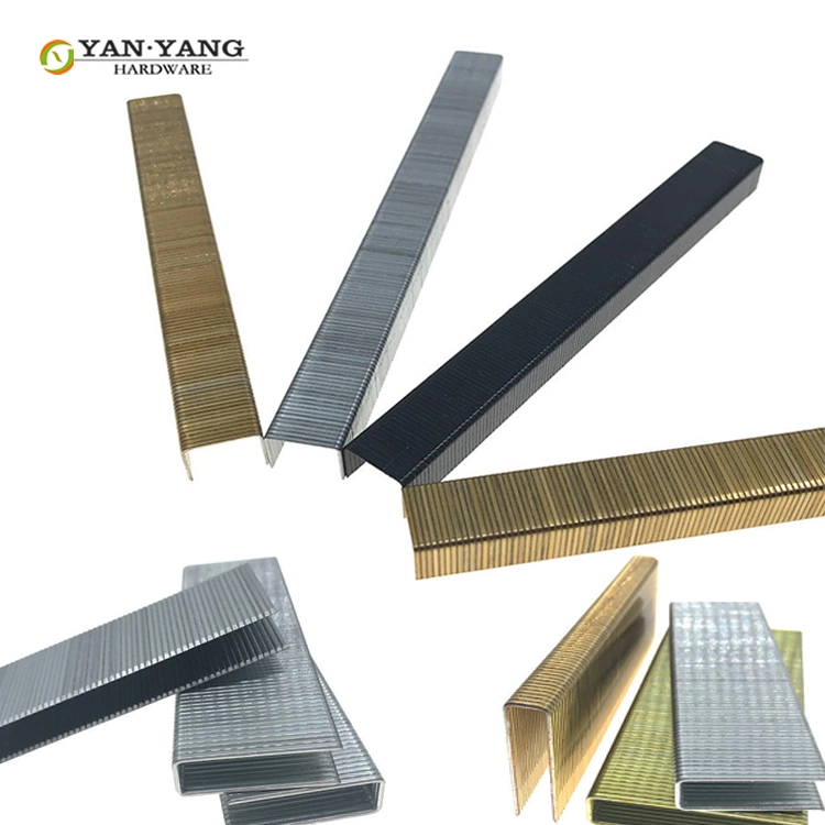 Yanyang Customized 8010 Galvanized Sofa Nails 8012 Upholstery Sofa Furniture Staples