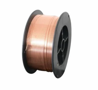 0,8 mm de plástico de 15kg de carrete de metal de soldadura de alambre recubierto de cobre de SG2 ER70S-6