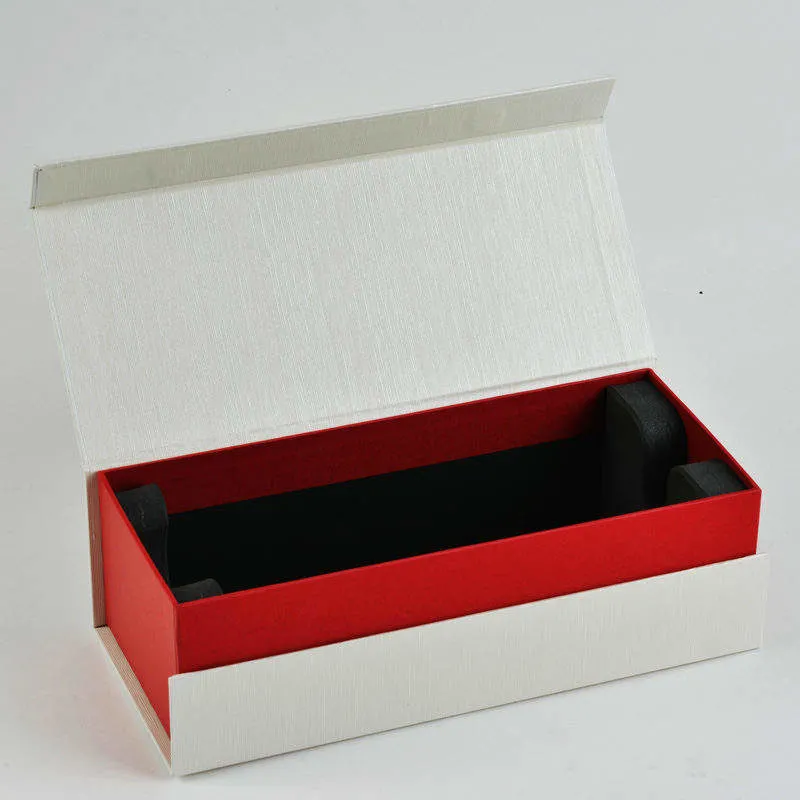 Premium Single Elegant Red Wine Packaging Flip Top Magnetic Health Wine Bottle Champagne Olive Oil Paper Gift Box Custom