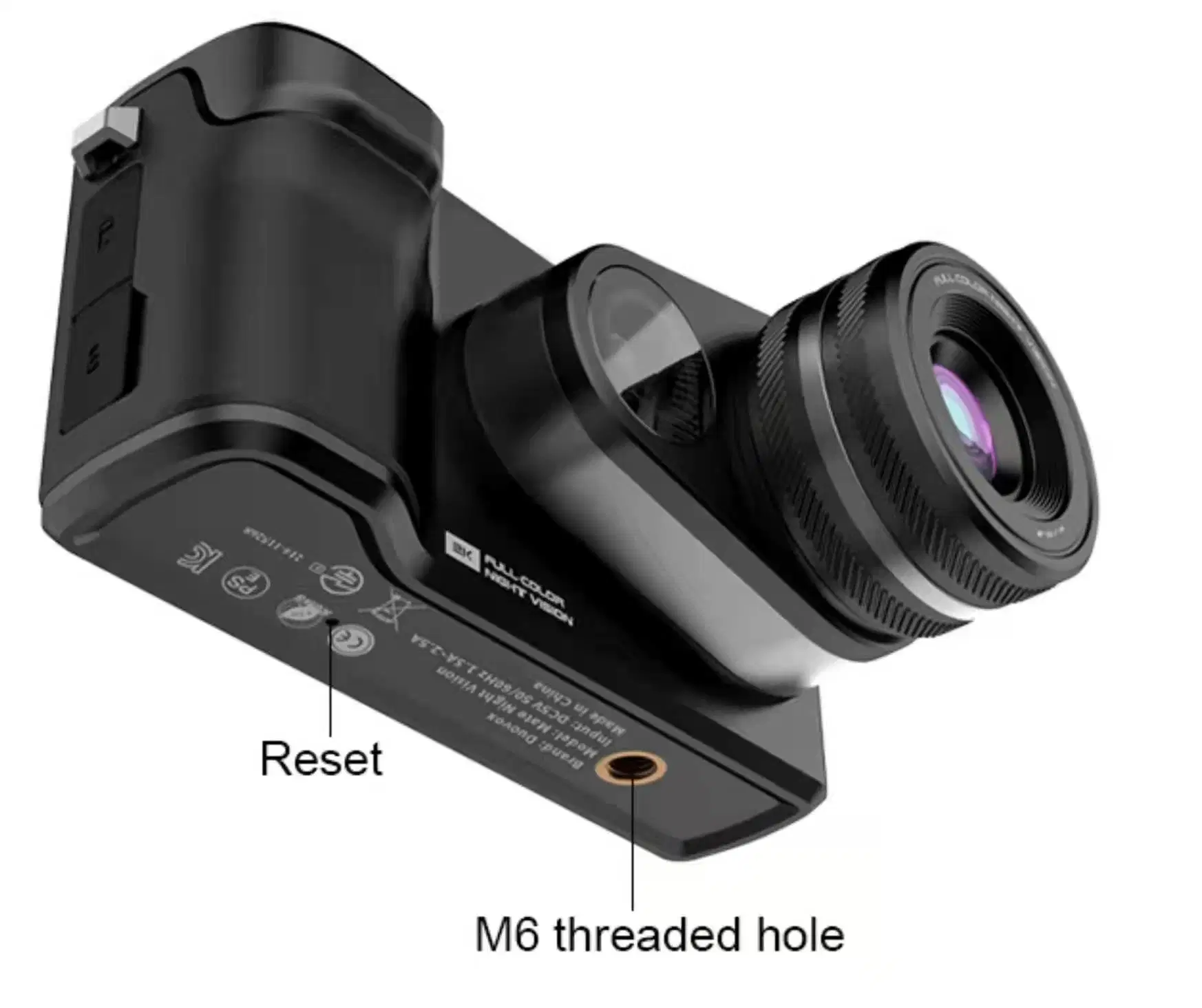 تقنية CMOS المتقدمة التي تبلغ من العمر 2022 عامًا، وهي تعمل على ضرب Mini C التقليدية بالأبيض والأسود كاميرا رؤية ليلية بدقة 2K كاملة الألوان