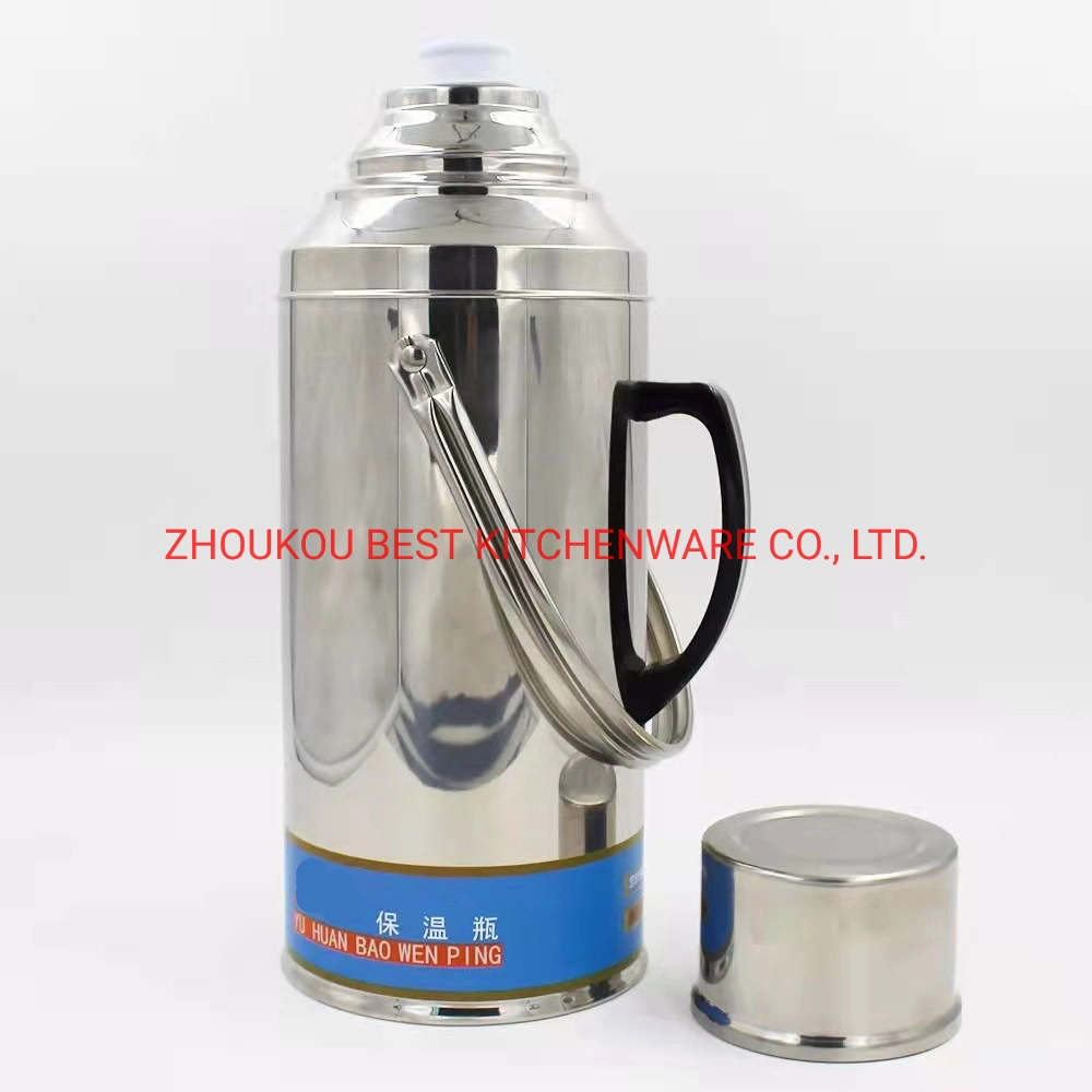 1L 1.8L 2L 3.2lglass Refill Silver Hot Cold Tea Coffee Water Vacuum Flasks Stainless Steel