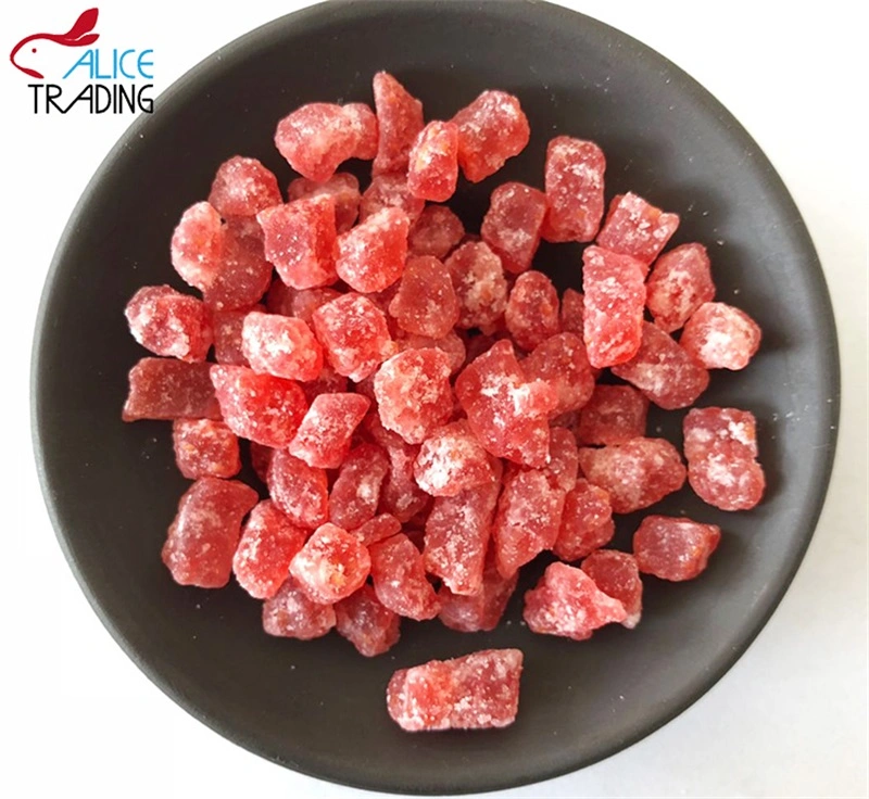 Kosher Halal Certificated Export Standard Candied Dried Strawberry Dice