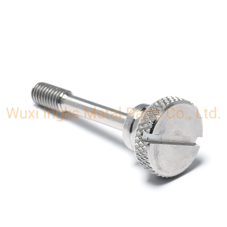 Diamond Knurled Cylinder Slotted Head with Shoulder Loose Proof Captive Screws