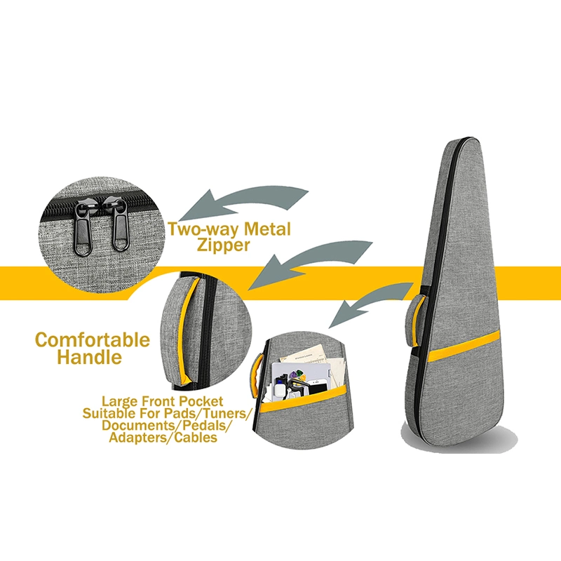 Diseño único con estilo Jass Bass guitarra eléctrica de la bolsa con bandolera ajustable