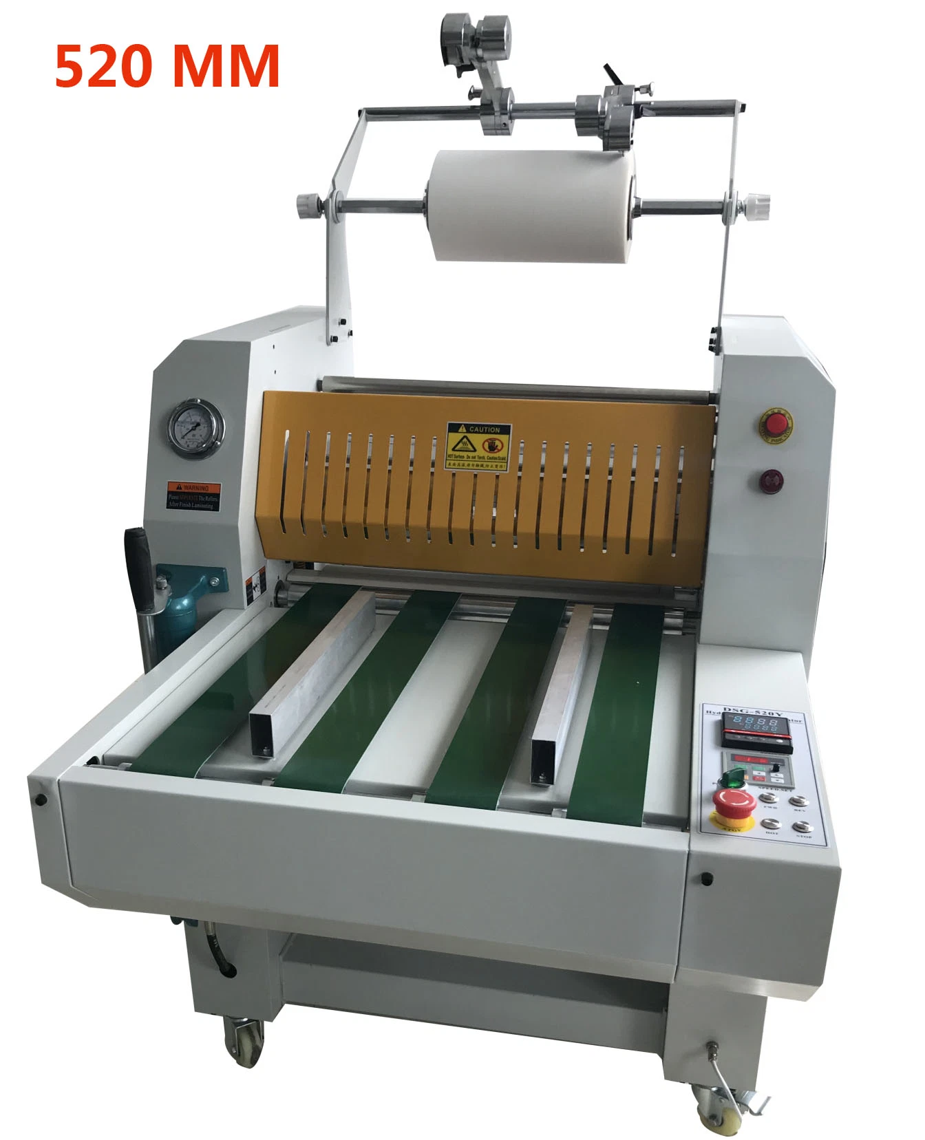 720mm de ancho de rollo de papel laminado en caliente gráfico de la máquina con cortador automático