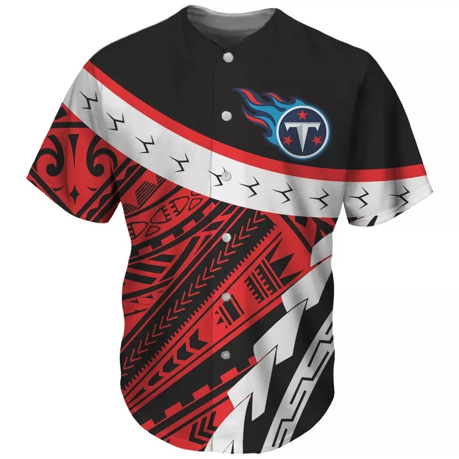 Sport Baseball Uniform Polynesian Tribal Design Bekleidung Atmungsaktives Baseball Jersey