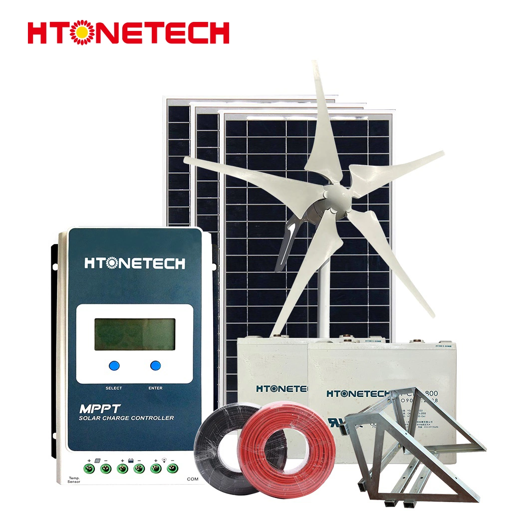 Htonetech Monocrystalline Solar Panel 4W 6V Factory Hybrid Power System China 10kw Vertical Axis Wind Power Generation Syste with Portable Mini Wind Turbine