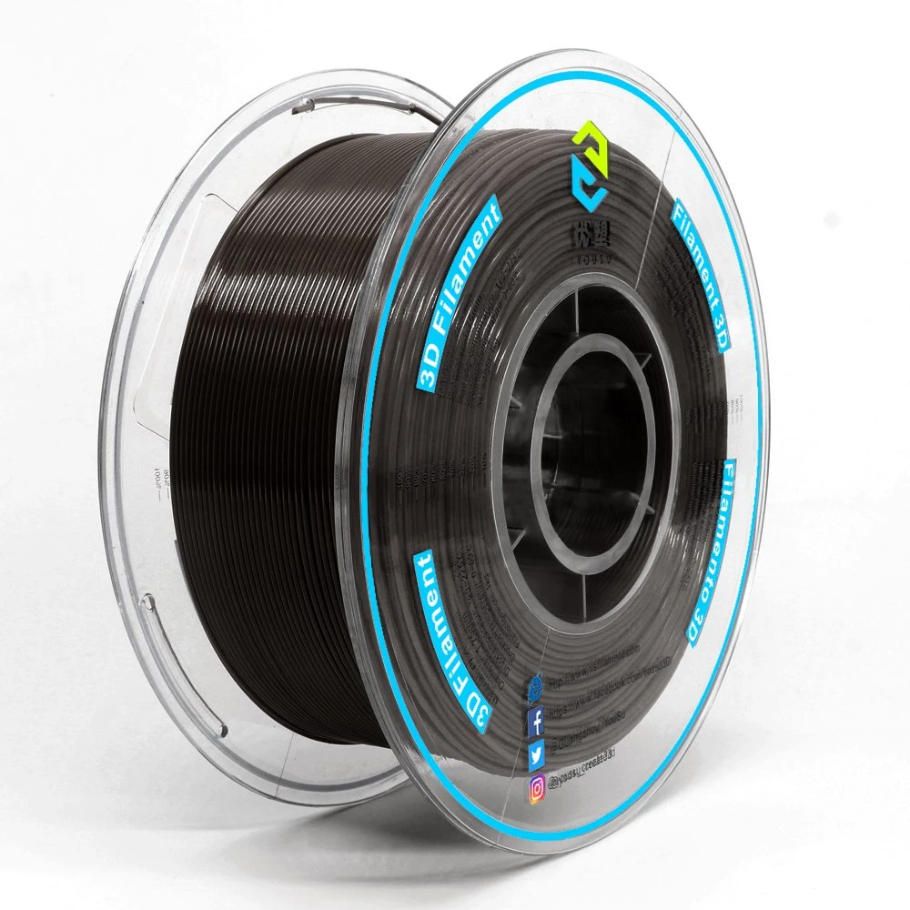 High Quality & Toughness 3D PLA Filament Easy-to-Use 3D Printer Materials 1.75mm 2.85mm PLA Black 1kg