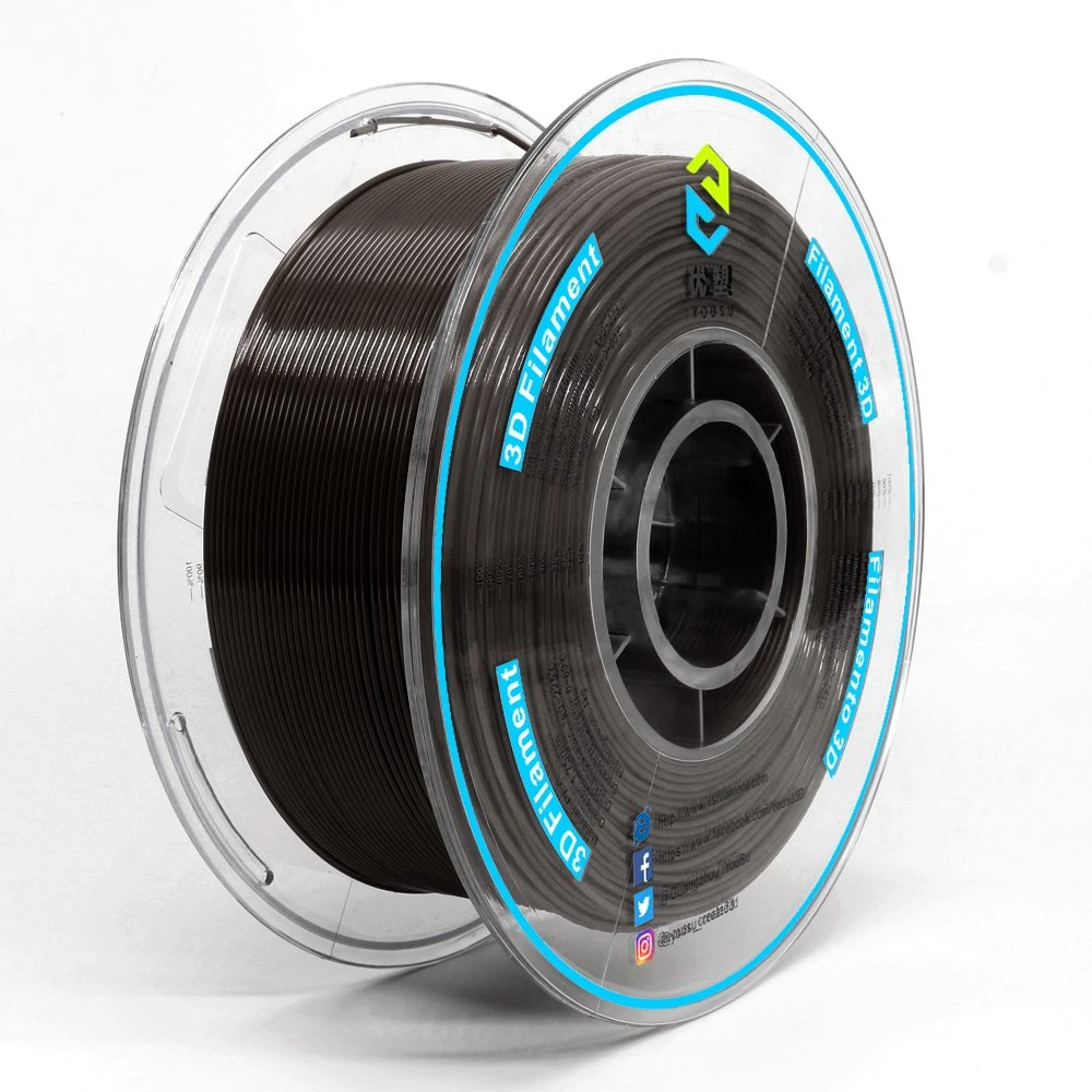 High quality/High cost performance  & Toughness 3D PLA Filament Easy-to-Use 3D Printer Materials 1.75mm 2.85mm PLA Black 1kg