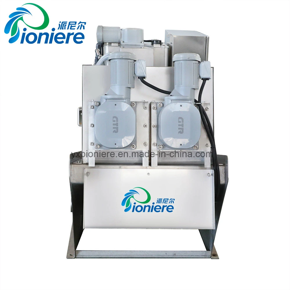 Screw Press Filter Sludge Dewatering Filter Press for Direct Treating Thin Metal Wastewater